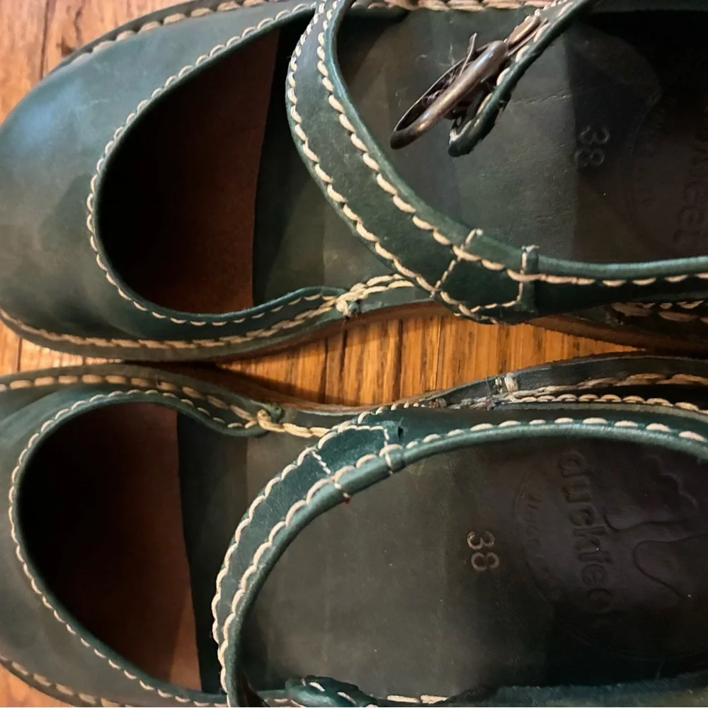 Duckfeet Mols 38 Green Mary Jane Sandals - Picture 5 of 9